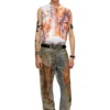 t-birco-p6 Shiny tank top with Diesel film print t-birco-p6 Shiny tank top with Diesel film print