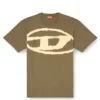 t-boxt-bleach T-shirt with bleached Oval D logo t-boxt-bleach T-shirt with bleached Oval D logo