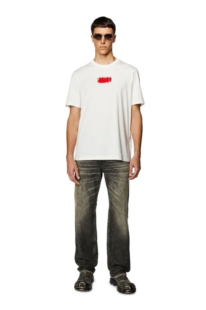 t-just-n4 Logo-flocked T-shirt in organic cotton t-just-n4 Logo-flocked T-shirt in organic cotton