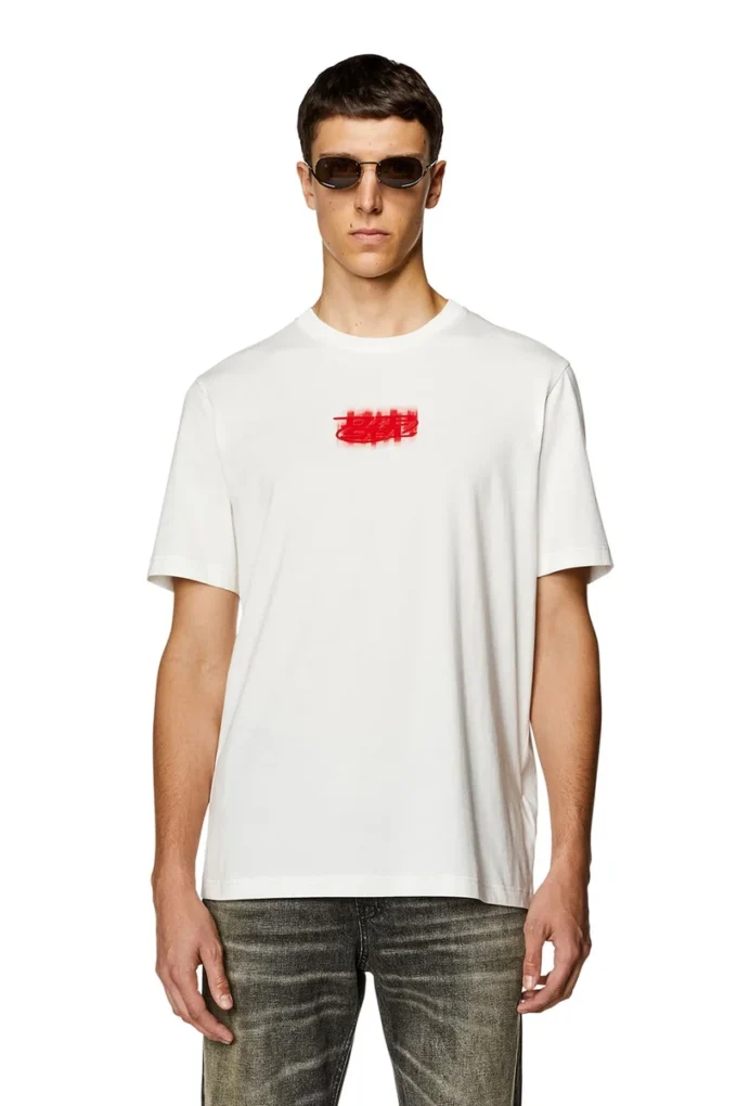 t-just-n4 Logo-flocked T-shirt in organic cotton t-just-n4 Logo-flocked T-shirt in organic cotton