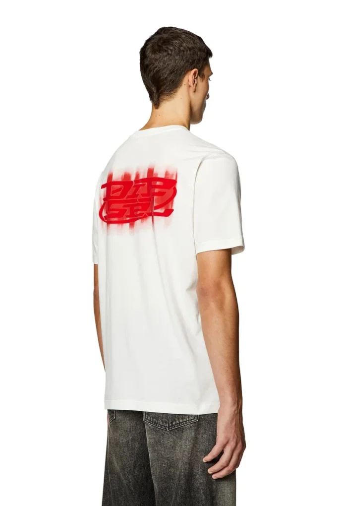 t-just-n4 Logo-flocked T-shirt in organic cotton t-just-n4 Logo-flocked T-shirt in organic cotton