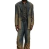 t-nomely Polo shirt in denim-look jersey t-nomely Polo shirt in denim-look jersey