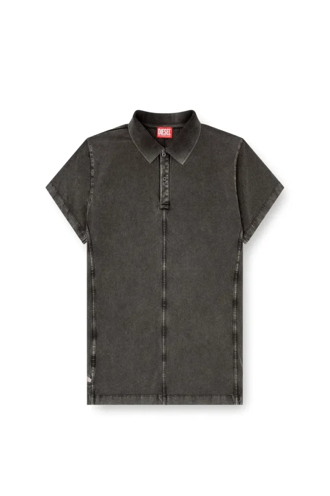 t-nomely Polo shirt in denim-look jersey t-nomely Polo shirt in denim-look jersey