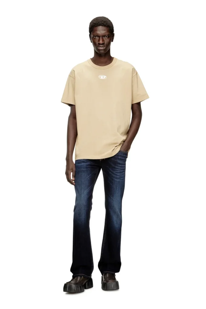 t-norm-iod Light cotton T-shirt with metallic Oval D logo t-norm-iod Light cotton T-shirt with metallic Oval D logo