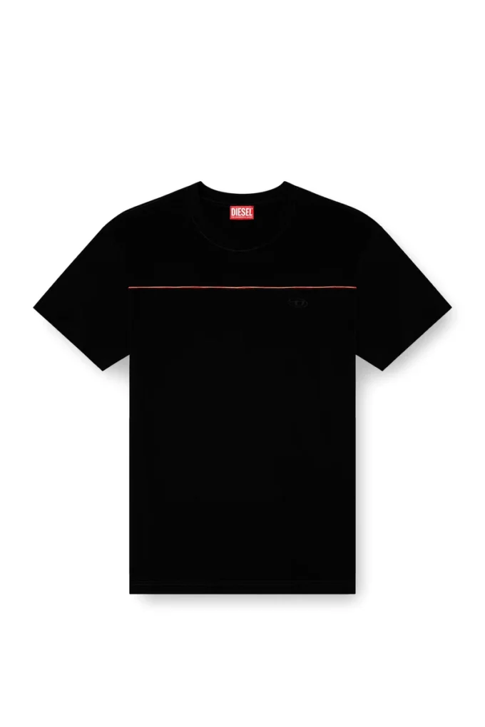 t-norm-piping T-shirt with contrast piping t-norm-piping T-shirt with contrast piping