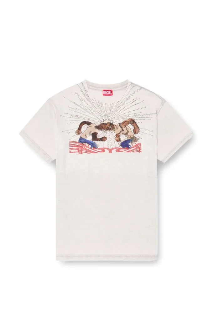 t-norm-t15 T-shirt with rhinestone graphic t-norm-t15 T-shirt with rhinestone graphic